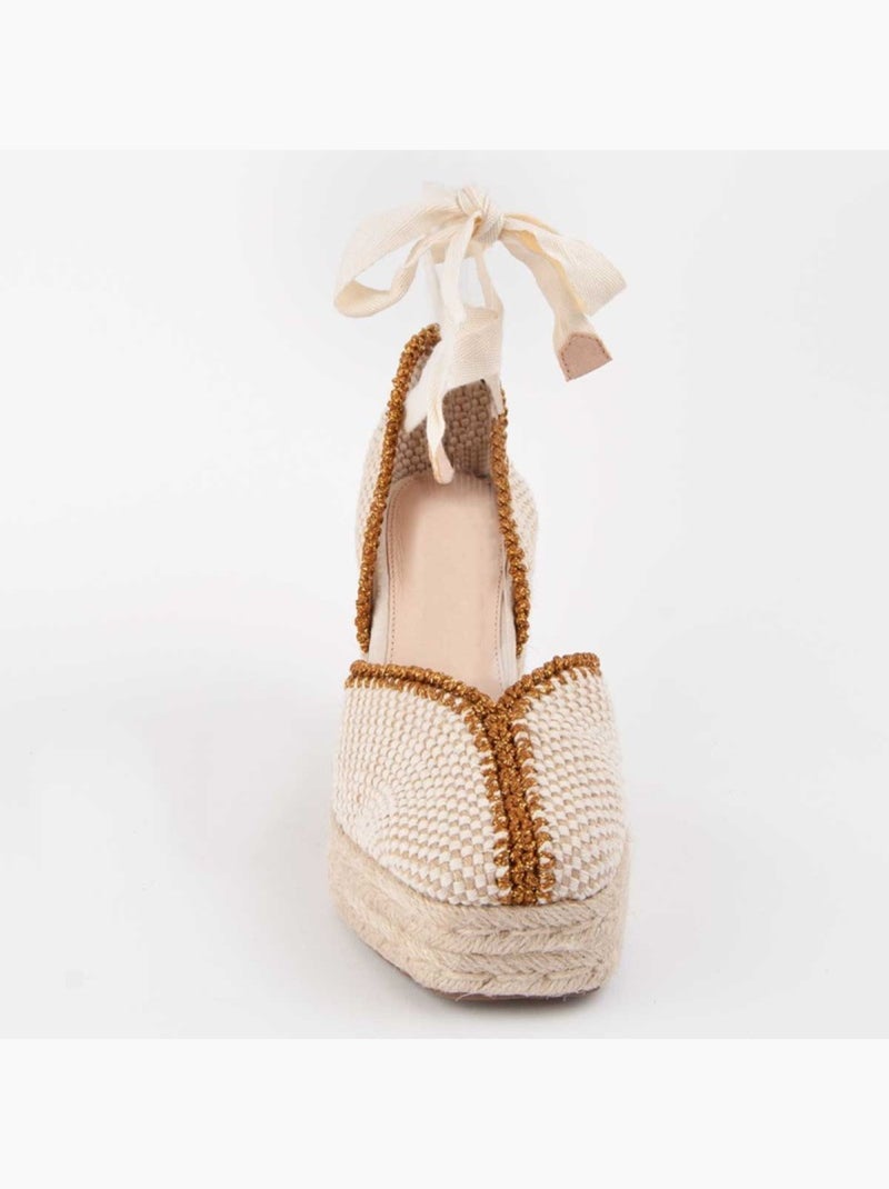 Espadrilles De Sparte Matériau Synthétique Montevita Beige - Kiabi