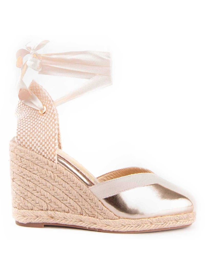 Espadrilles De Sparte Matériau Synthétique Montevita Doré/or - Kiabi