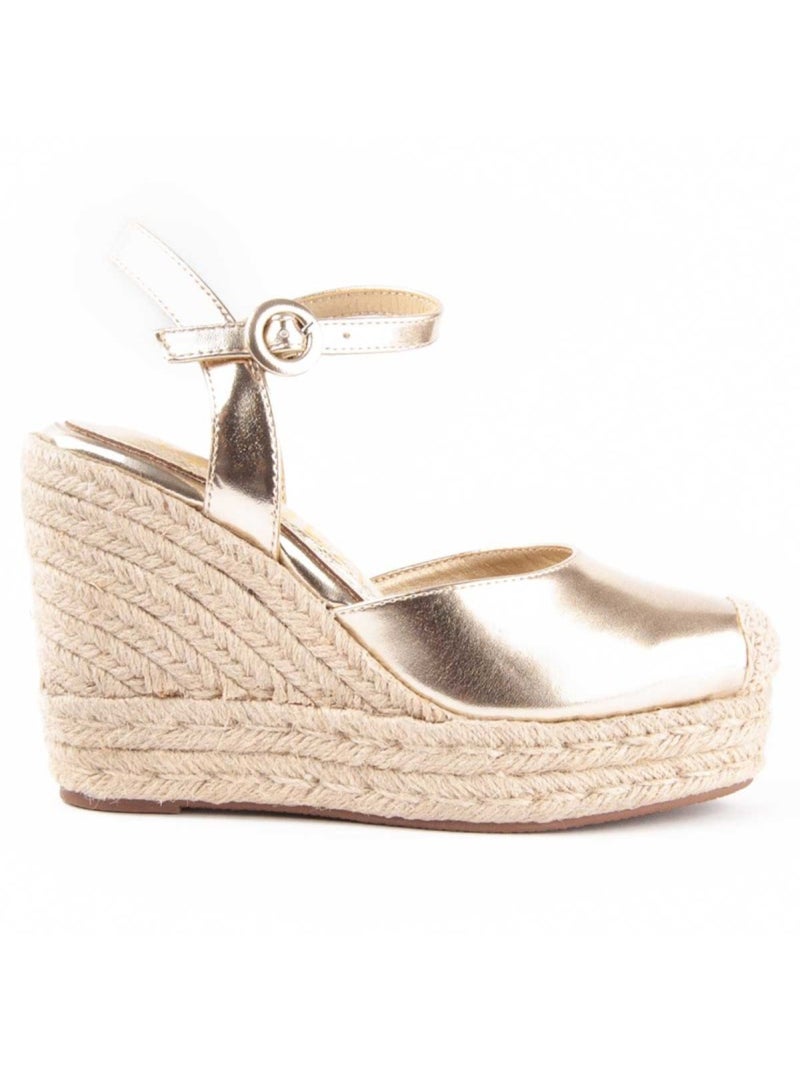Espadrilles De Sparte Matériau Synthétique Montevita Doré/or - Kiabi