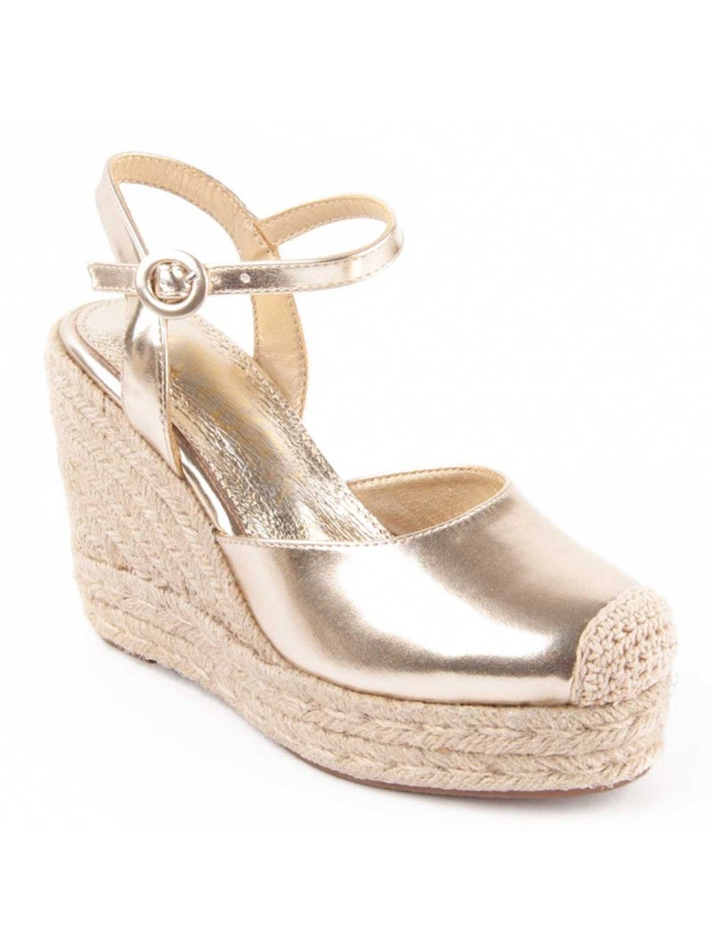 Espadrilles De Sparte Matériau Synthétique Montevita Doré/or - Kiabi
