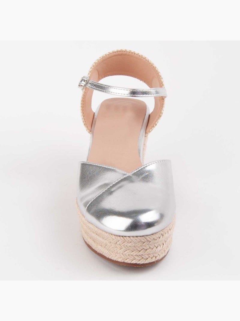 Espadrilles De Sparte Matériau Synthétique Montevita Doré/or - Kiabi