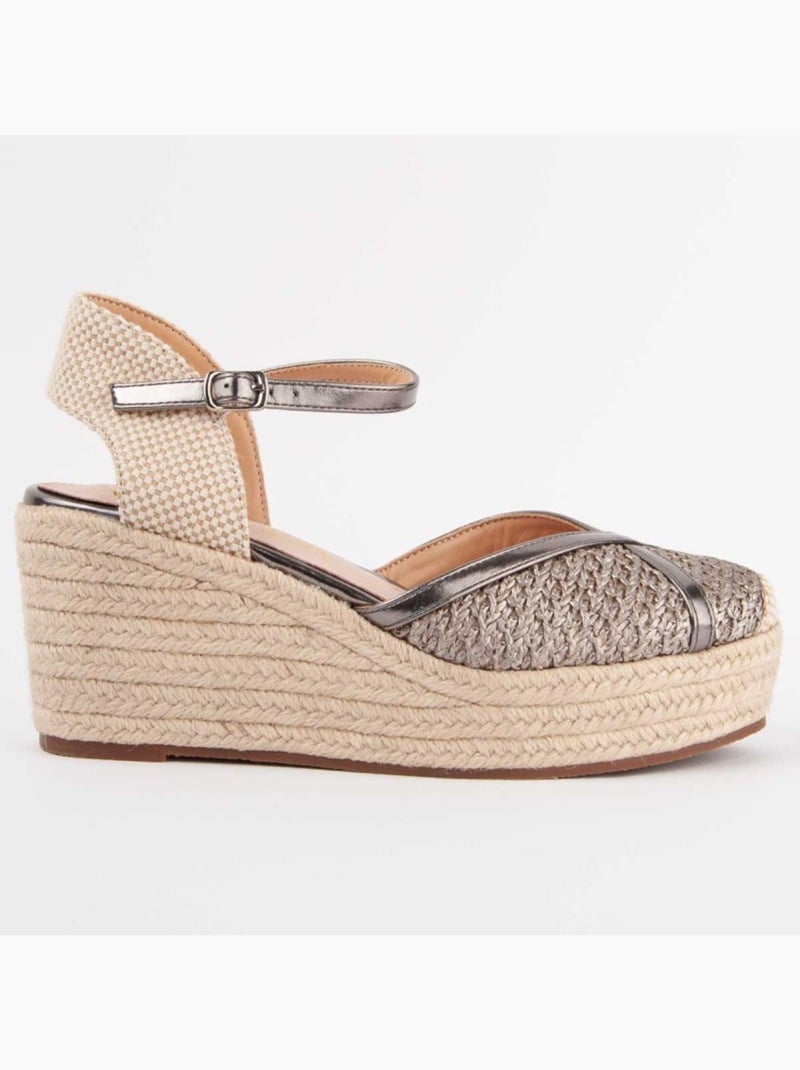 Espadrilles De Sparte Matériau Synthétique Montevita Gris - Kiabi