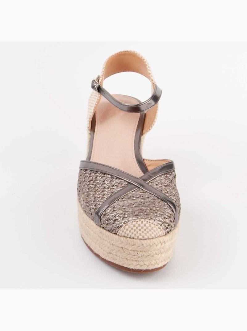 Espadrilles De Sparte Matériau Synthétique Montevita Gris - Kiabi