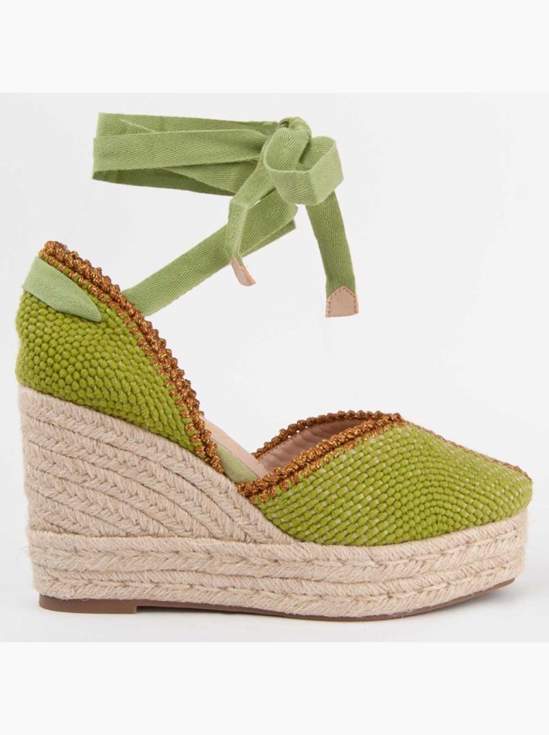Espadrilles De Sparte Matériau Synthétique Montevita Vert - Kiabi