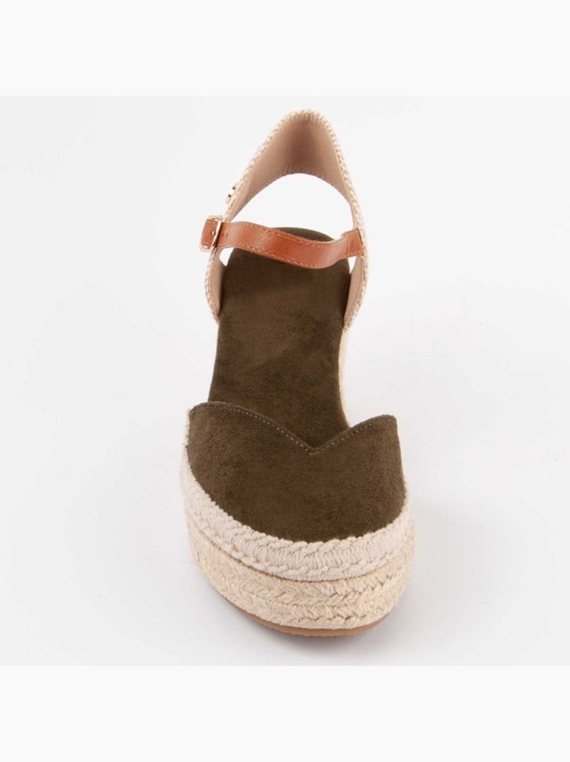 Espadrilles De Sparte Matériau Synthétique Montevita Vert - Kiabi