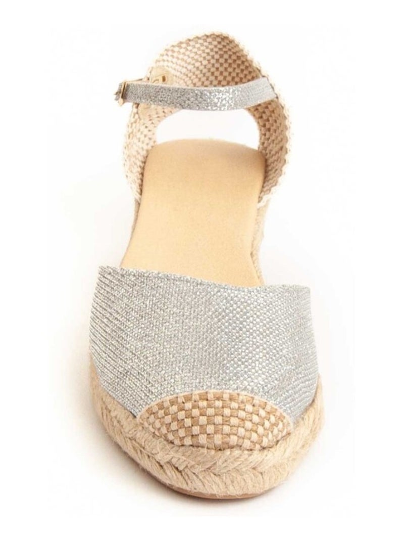 Espadrilles De Sparte Matériel Synthétique Montevita Argent - Kiabi