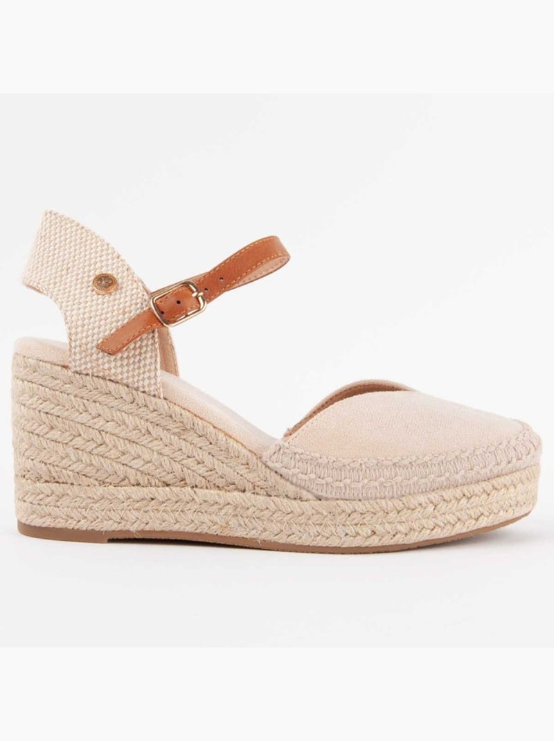 Espadrilles De Sparte Matériel Synthétique Montevita Beige - Kiabi