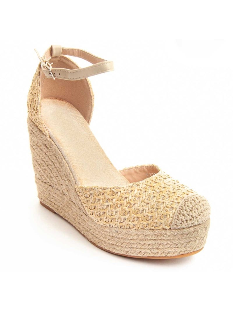 Espadrilles De Sparte Matériel Synthétique Montevita Beige - Kiabi