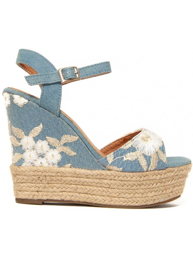 Espadrilles De Sparte Matériel Synthétique Montevita Bleu - Kiabi