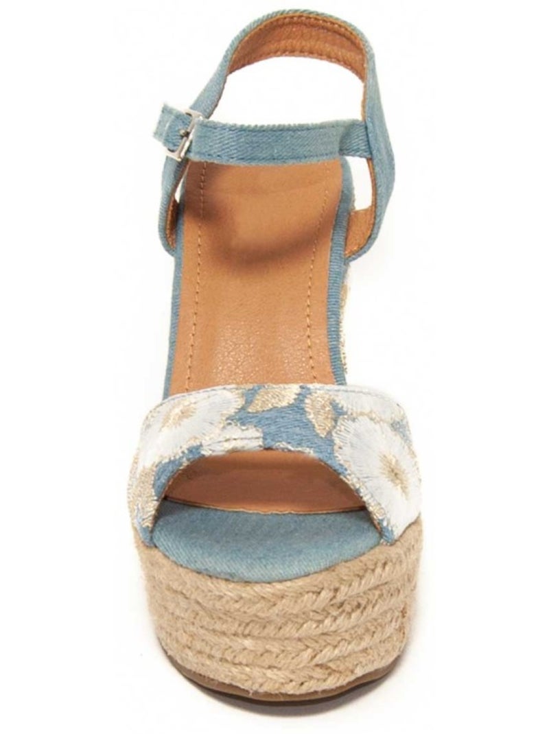 Espadrilles De Sparte Matériel Synthétique Montevita Bleu - Kiabi