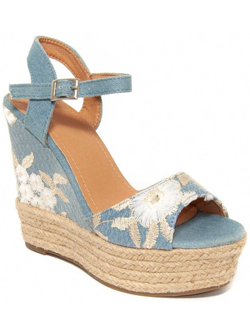 Espadrilles De Sparte Matériel Synthétique Montevita Bleu - Kiabi