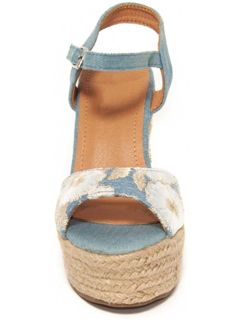 Espadrilles De Sparte Matériel Synthétique Montevita Bleu - Kiabi