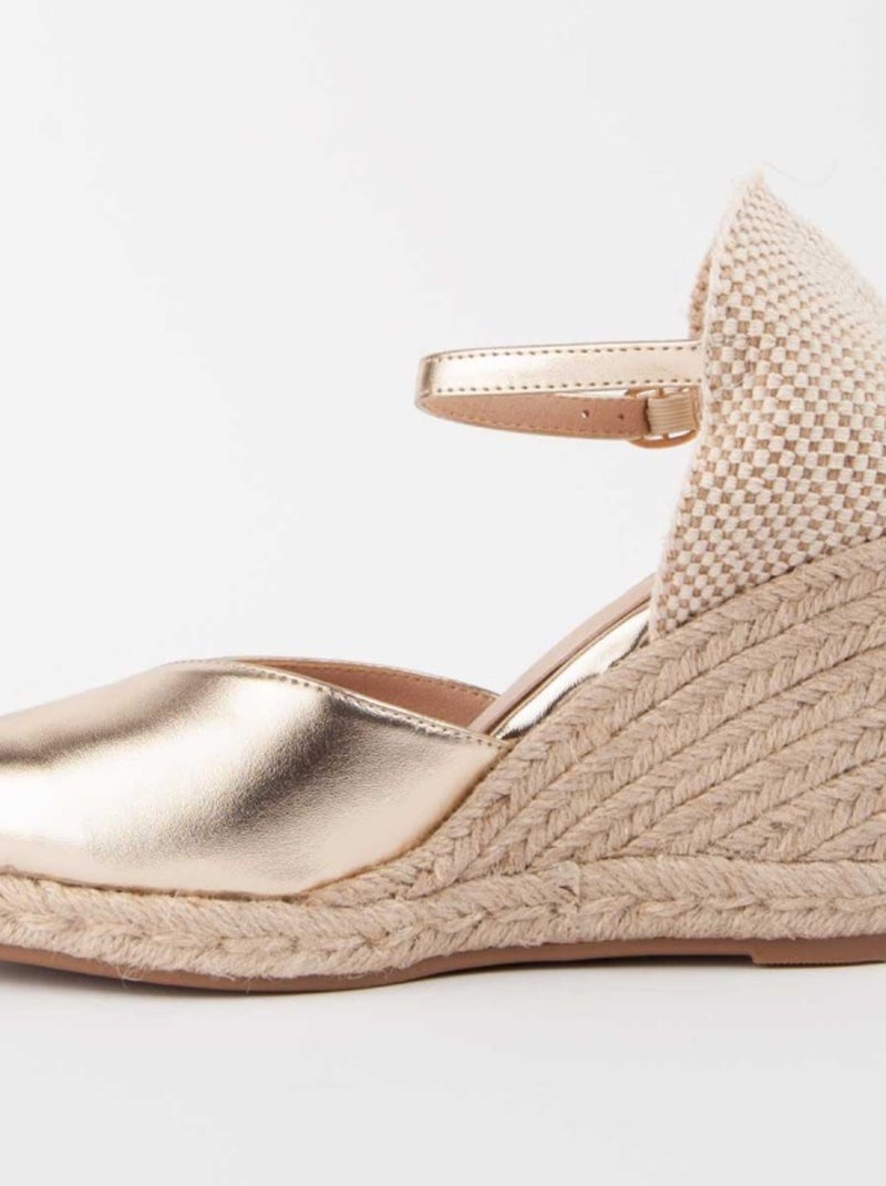 Espadrilles De Sparte Matériel Synthétique Montevita Doré/or - Kiabi