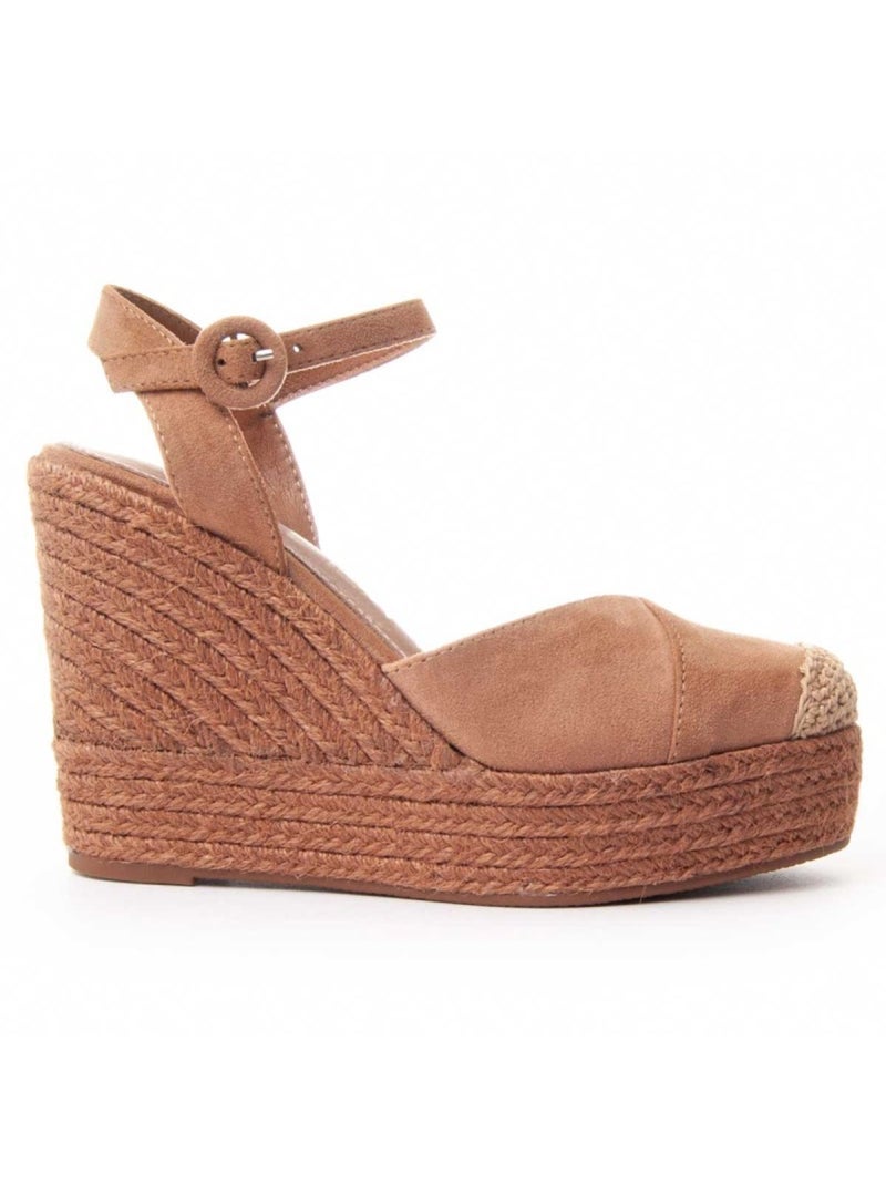 Espadrilles De Sparte Matériel Synthétique Montevita Marron - Kiabi