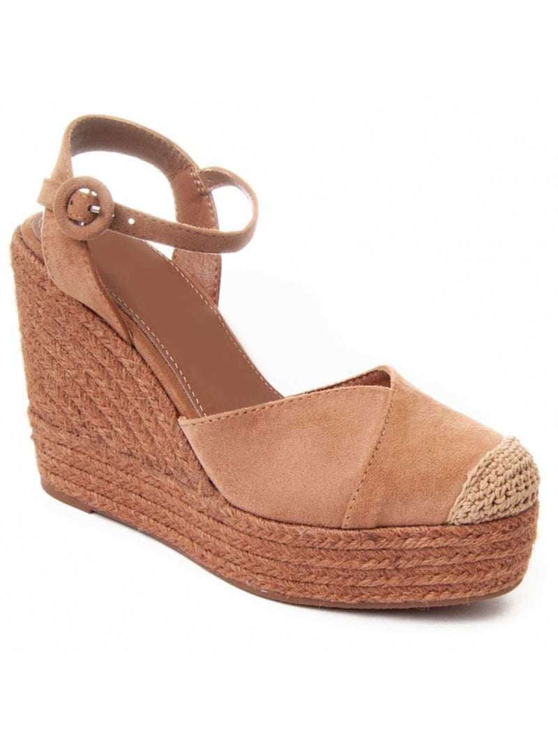 Espadrilles De Sparte Matériel Synthétique Montevita Marron - Kiabi