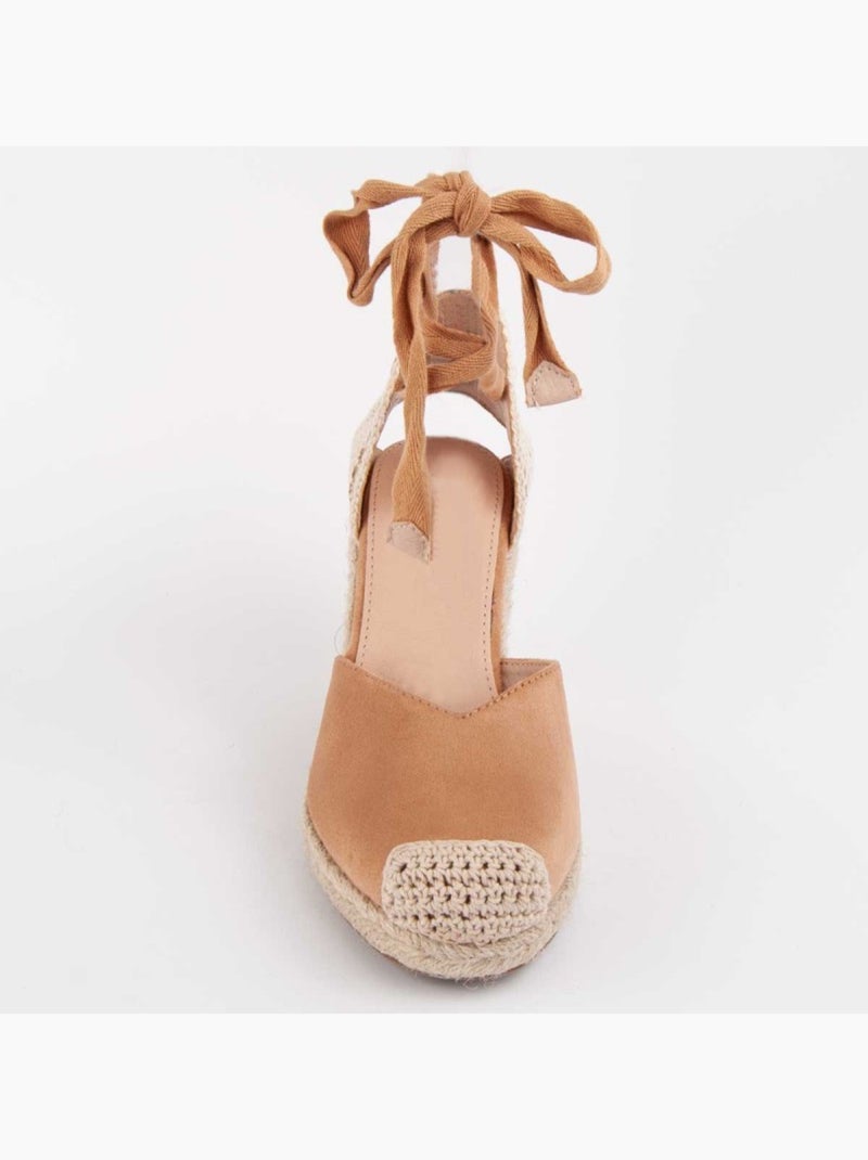 Espadrilles De Sparte Matériel Synthétique Montevita Marron - Kiabi