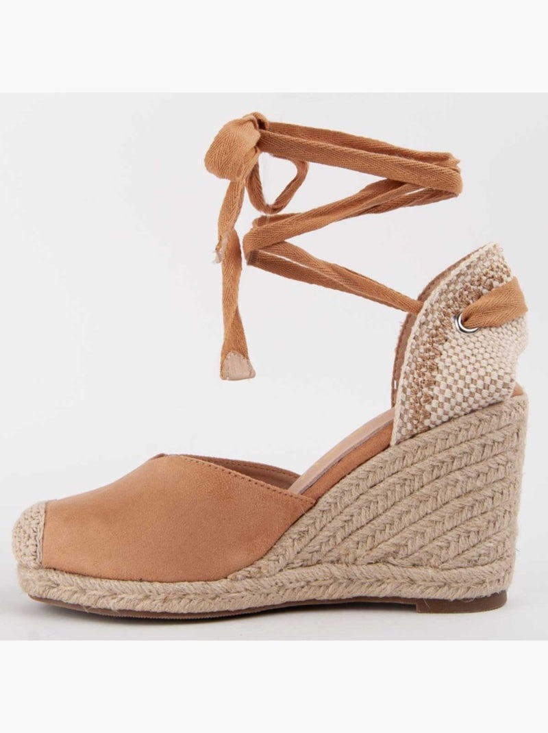 Espadrilles De Sparte Matériel Synthétique Montevita Marron - Kiabi
