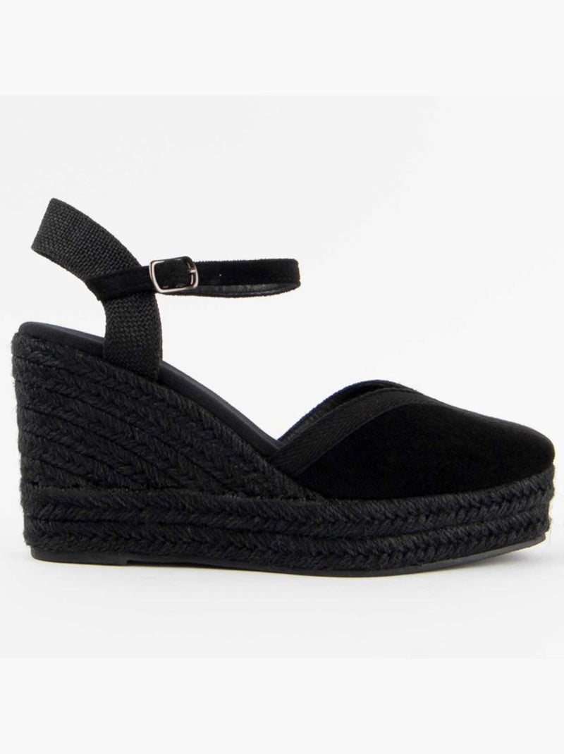Espadrilles De Sparte Matériel Synthétique Montevita Noir - Kiabi