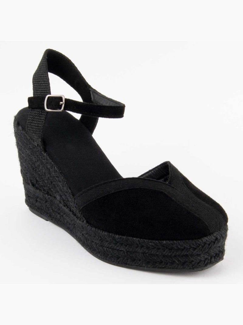 Espadrilles De Sparte Matériel Synthétique Montevita Noir - Kiabi