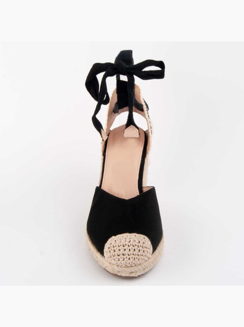 Espadrilles De Sparte Matériel Synthétique Montevita Noir - Kiabi