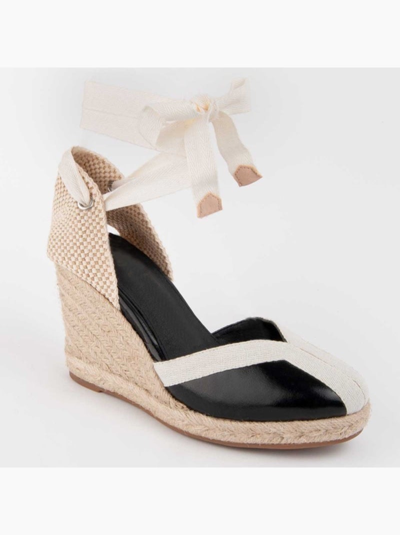 Espadrilles De Sparte Matériel Synthétique Montevita Noir - Kiabi