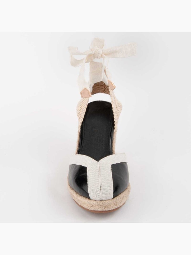 Espadrilles De Sparte Matériel Synthétique Montevita Noir - Kiabi