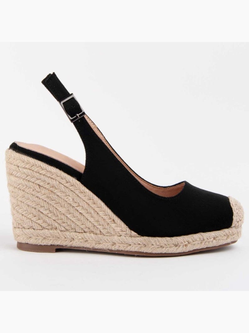 Espadrilles De Sparte Matériel Synthétique Montevita Noir - Kiabi