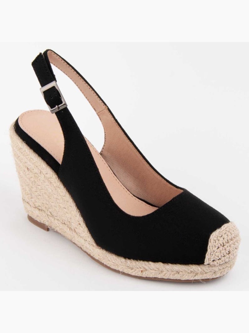 Espadrilles De Sparte Matériel Synthétique Montevita Noir - Kiabi