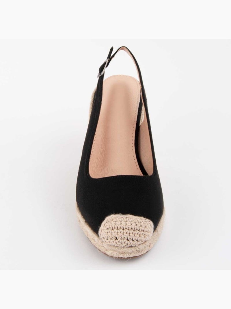 Espadrilles De Sparte Matériel Synthétique Montevita Noir - Kiabi
