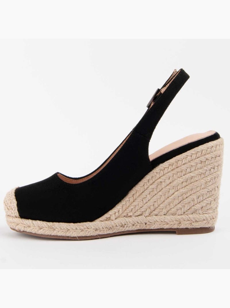 Espadrilles De Sparte Matériel Synthétique Montevita Noir - Kiabi