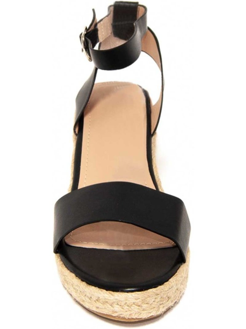 Espadrilles de sparte matériel synthétique montevita Noir - Kiabi