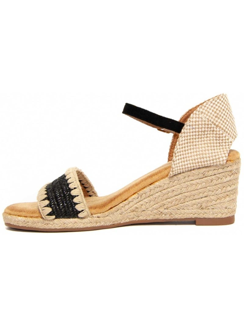 Espadrilles De Sparte Matériel Synthétique Montevita Noir - Kiabi