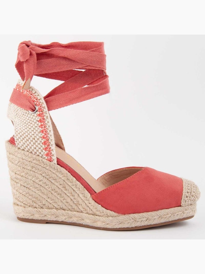 Espadrilles De Sparte Matériel Synthétique Montevita Orange - Kiabi