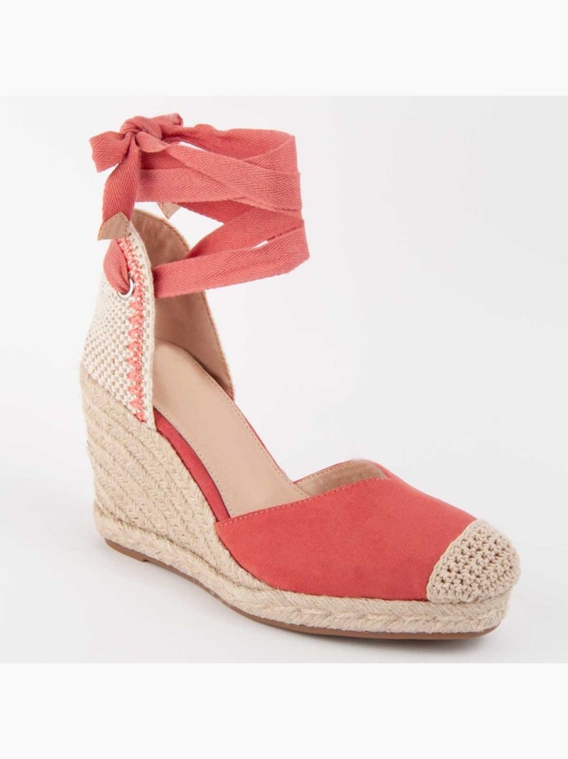 Espadrilles De Sparte Matériel Synthétique Montevita Orange - Kiabi