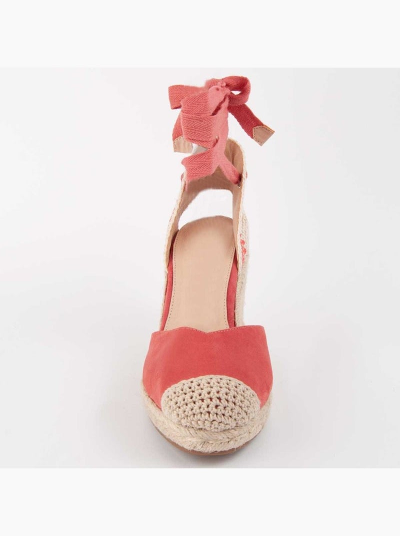 Espadrilles De Sparte Matériel Synthétique Montevita Orange - Kiabi