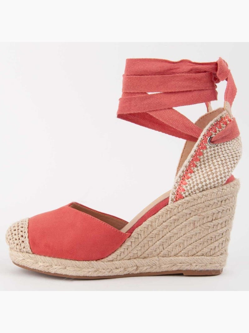 Espadrilles De Sparte Matériel Synthétique Montevita Orange - Kiabi