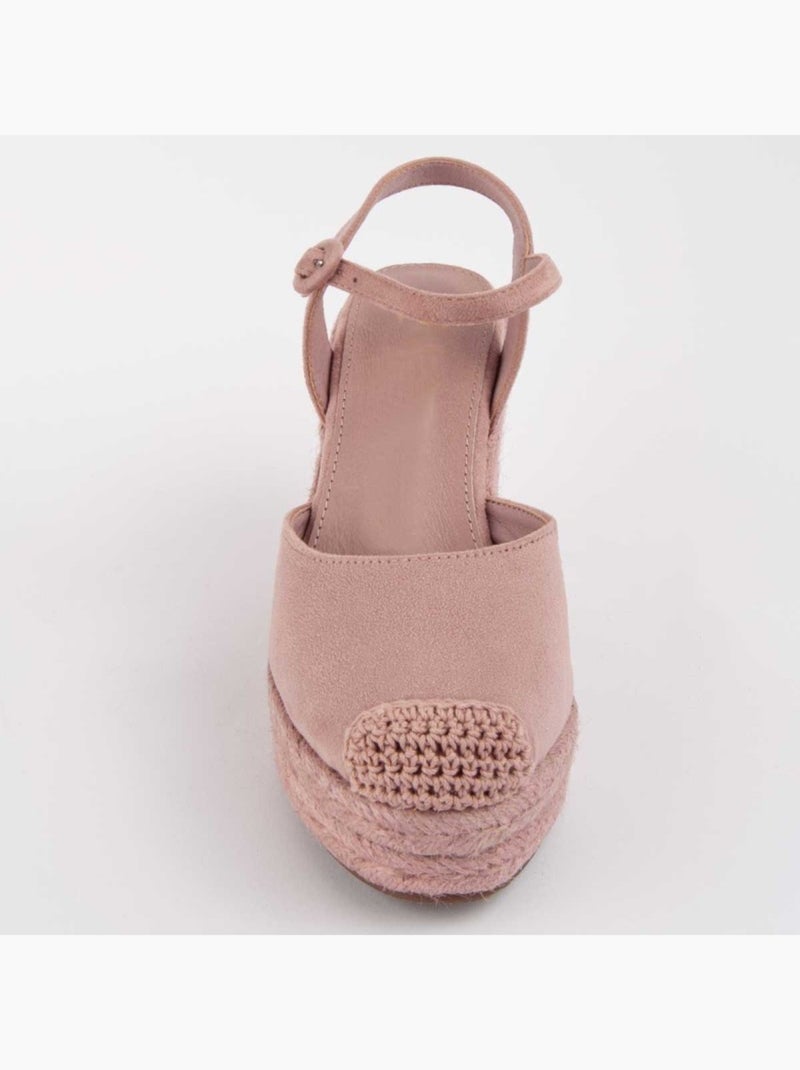 Espadrilles De Sparte Matériel Synthétique Montevita Rose - Kiabi