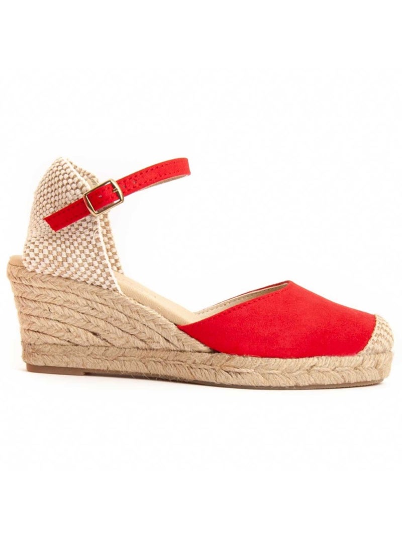 Espadrilles De Sparte Matériel Synthétique Montevita Rouge - Kiabi