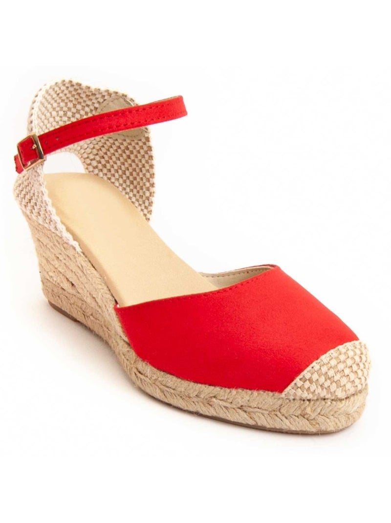Espadrilles De Sparte Matériel Synthétique Montevita Rouge - Kiabi