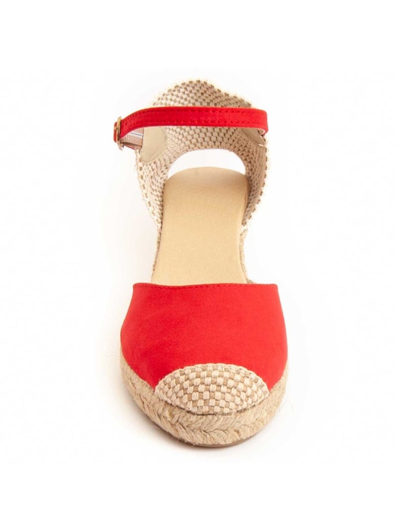 Espadrilles De Sparte Matériel Synthétique Montevita Rouge - Kiabi