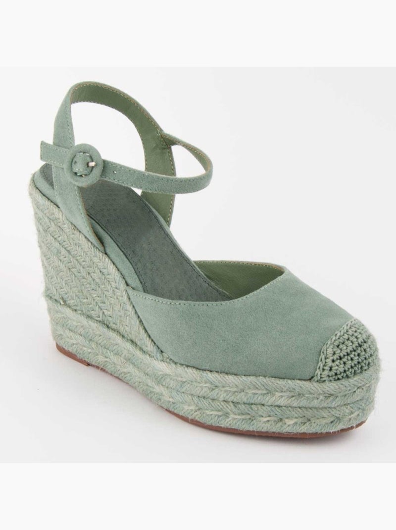 Espadrilles De Sparte Matériel Synthétique Montevita Vert - Kiabi