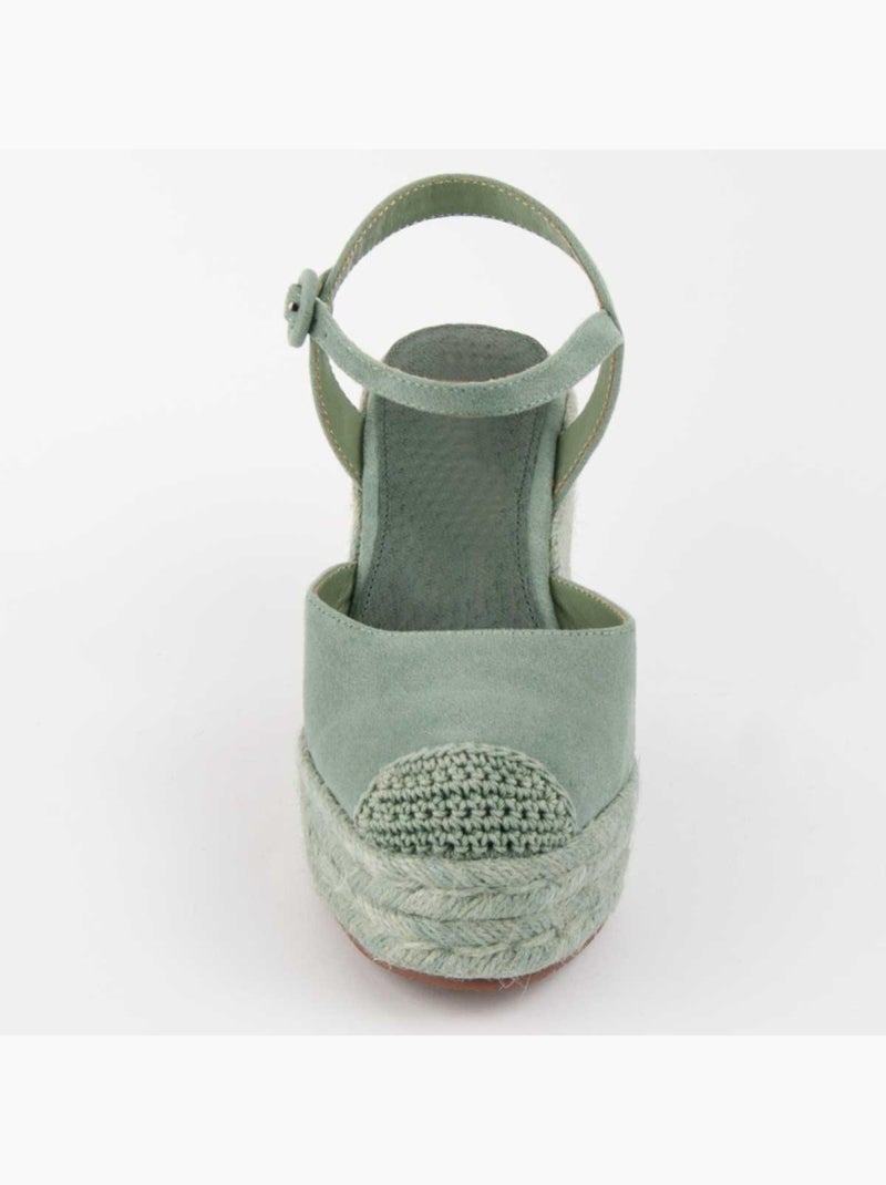 Espadrilles De Sparte Matériel Synthétique Montevita Vert - Kiabi