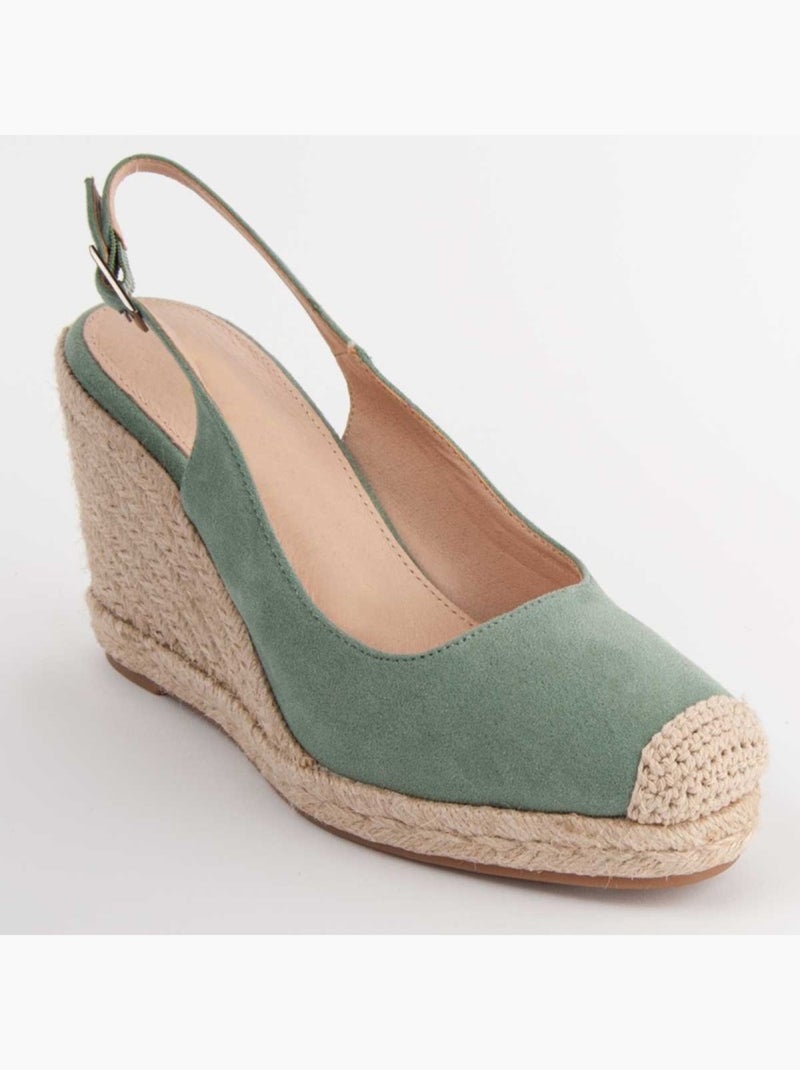 Espadrilles De Sparte Matériel Synthétique Montevita Vert - Kiabi