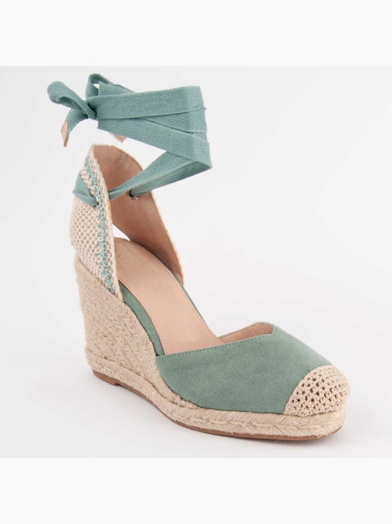 Espadrilles De Sparte Matériel Synthétique Montevita Vert - Kiabi