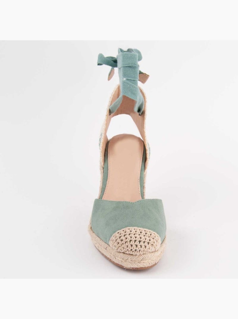 Espadrilles De Sparte Matériel Synthétique Montevita Vert - Kiabi