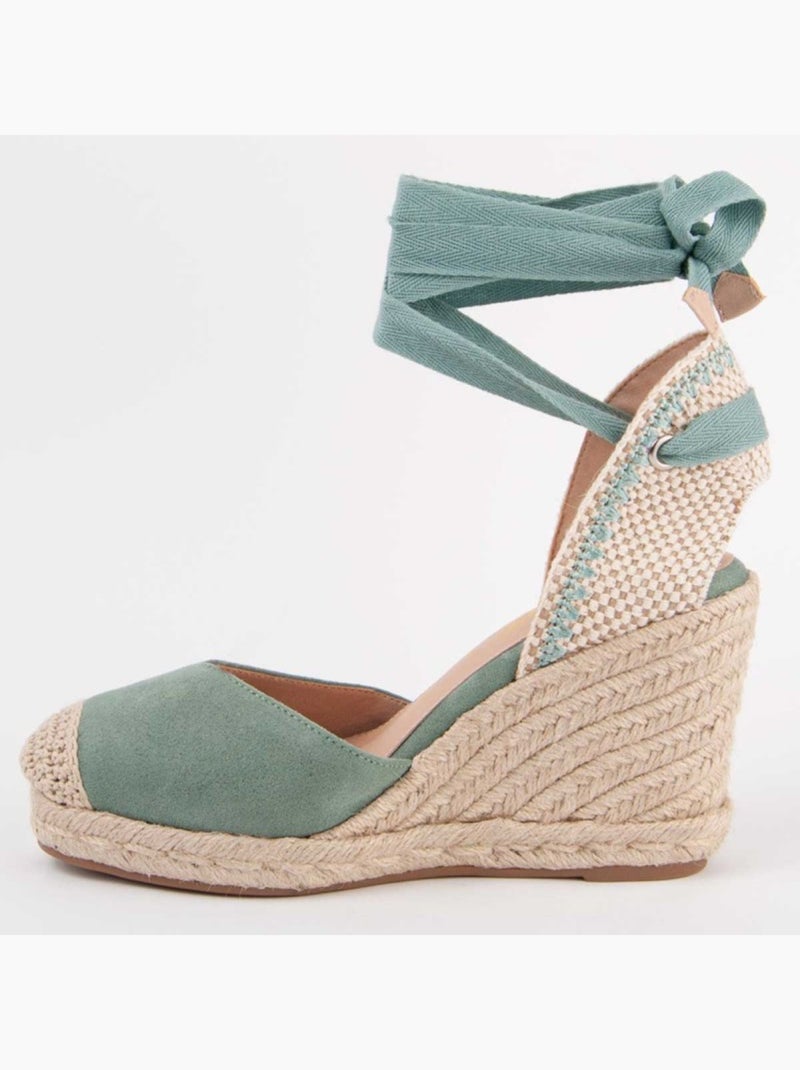 Espadrilles De Sparte Matériel Synthétique Montevita Vert - Kiabi
