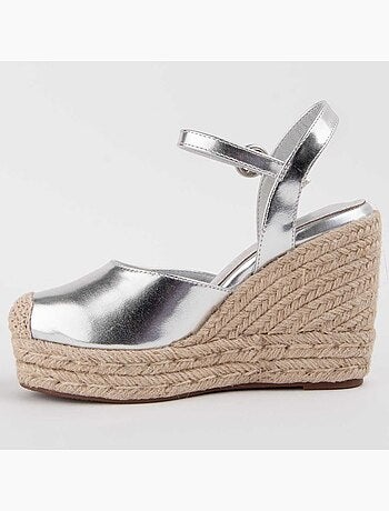 Espadrilles de Sparte SYNTHÉTIQUE ARGENT