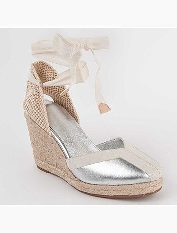 Espadrilles de Sparte SYNTHÉTIQUE ARGENT