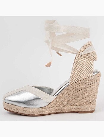 Espadrilles de Sparte SYNTHÉTIQUE ARGENT