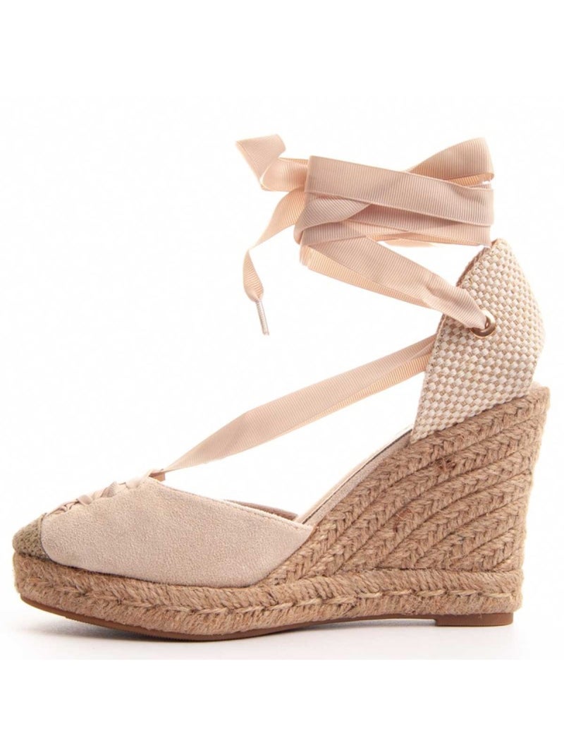 Espadrilles De Sparte Tissu Montevita Beige - Kiabi